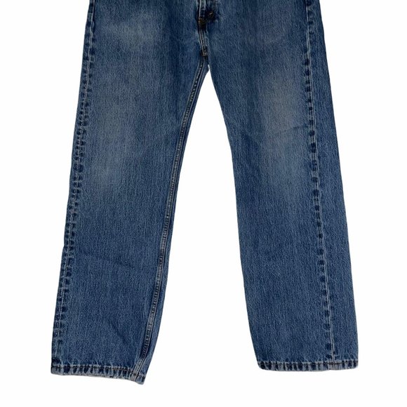 Levi's 505 Stitched Straight Leg Jeans 40 30 - Picture 4 of 7